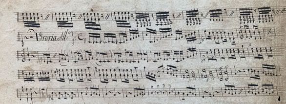 Gloria da Missa em mi bemol de Francisco Manuel da Silva. Acervo Bispo. Copyright